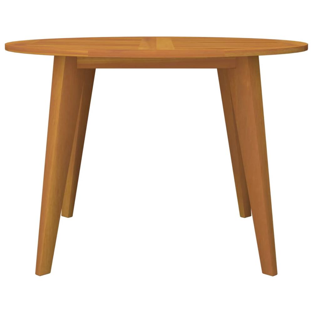 Patio Table Ã˜43.3"x29.5" Solid Wood Acacia. Picture 2