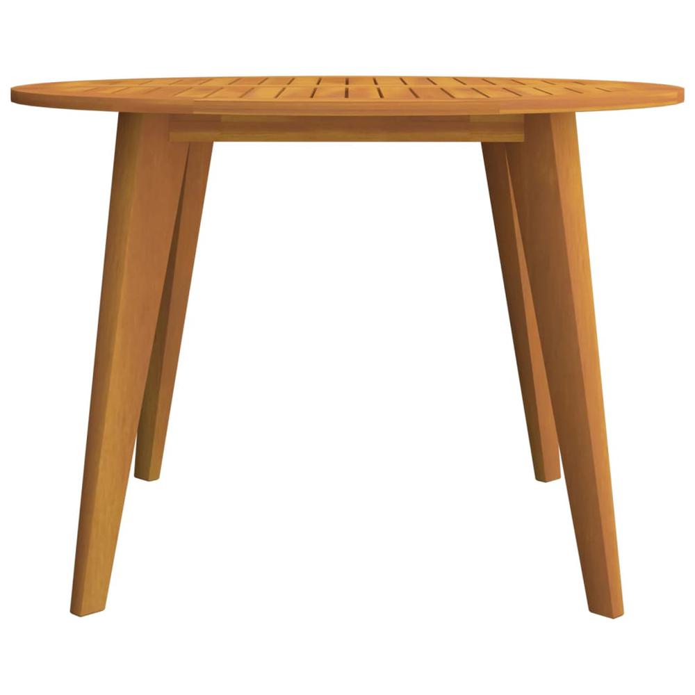 Patio Table Ã˜43.3"x29.5" Solid Wood Acacia. Picture 3