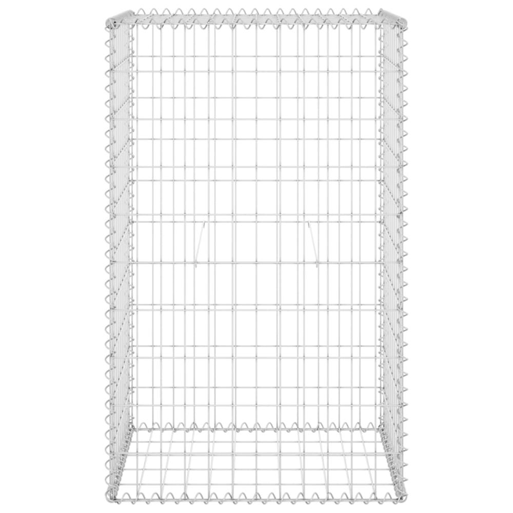 vidaXL Gabion Wall with Covers Galvanized Steel 23.6"x19.7"x39.4", 147812. Picture 3
