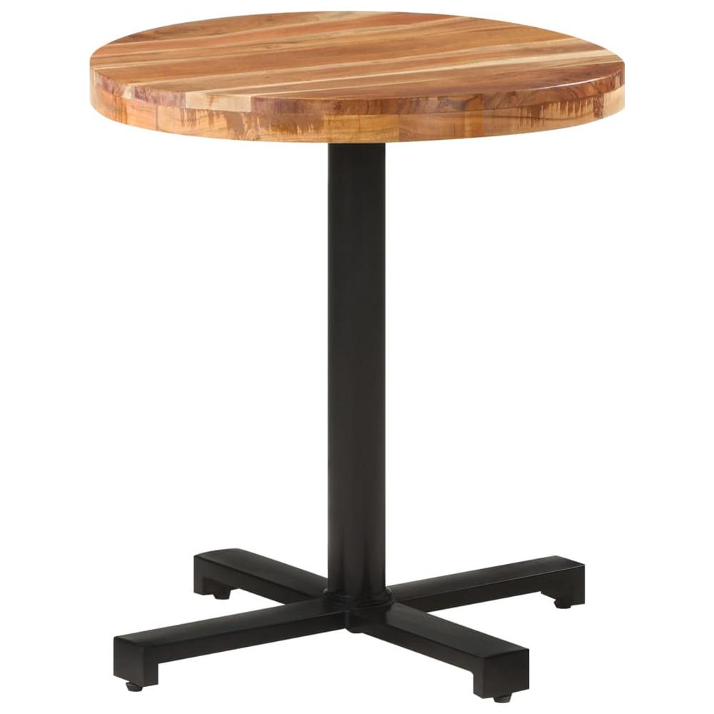 vidaXL Bistro Table Round Ã˜27.6"x29.5" Solid Acacia Wood. Picture 7