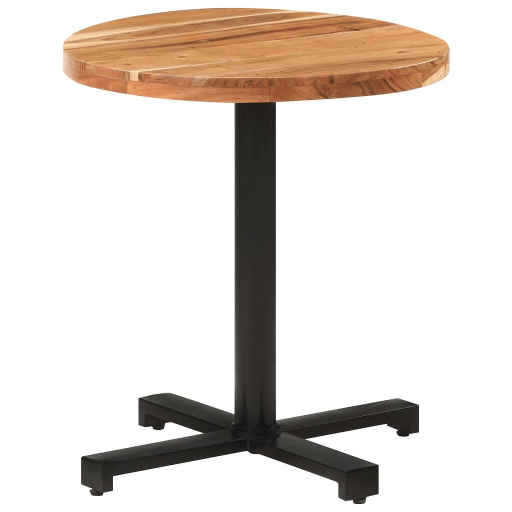 vidaXL Bistro Table Round Ã˜27.6"x29.5" Solid Acacia Wood. Picture 8