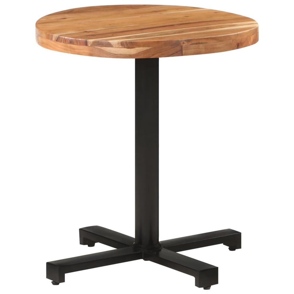 vidaXL Bistro Table Round Ã˜27.6"x29.5" Solid Acacia Wood. Picture 9