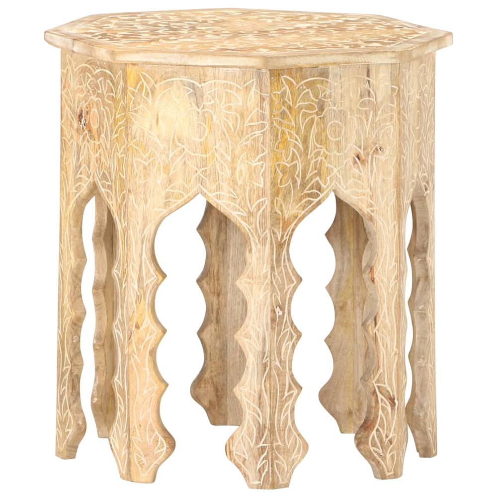 vidaXL Side Table ?18.9" Solid Mango Wood 0372. Picture 1