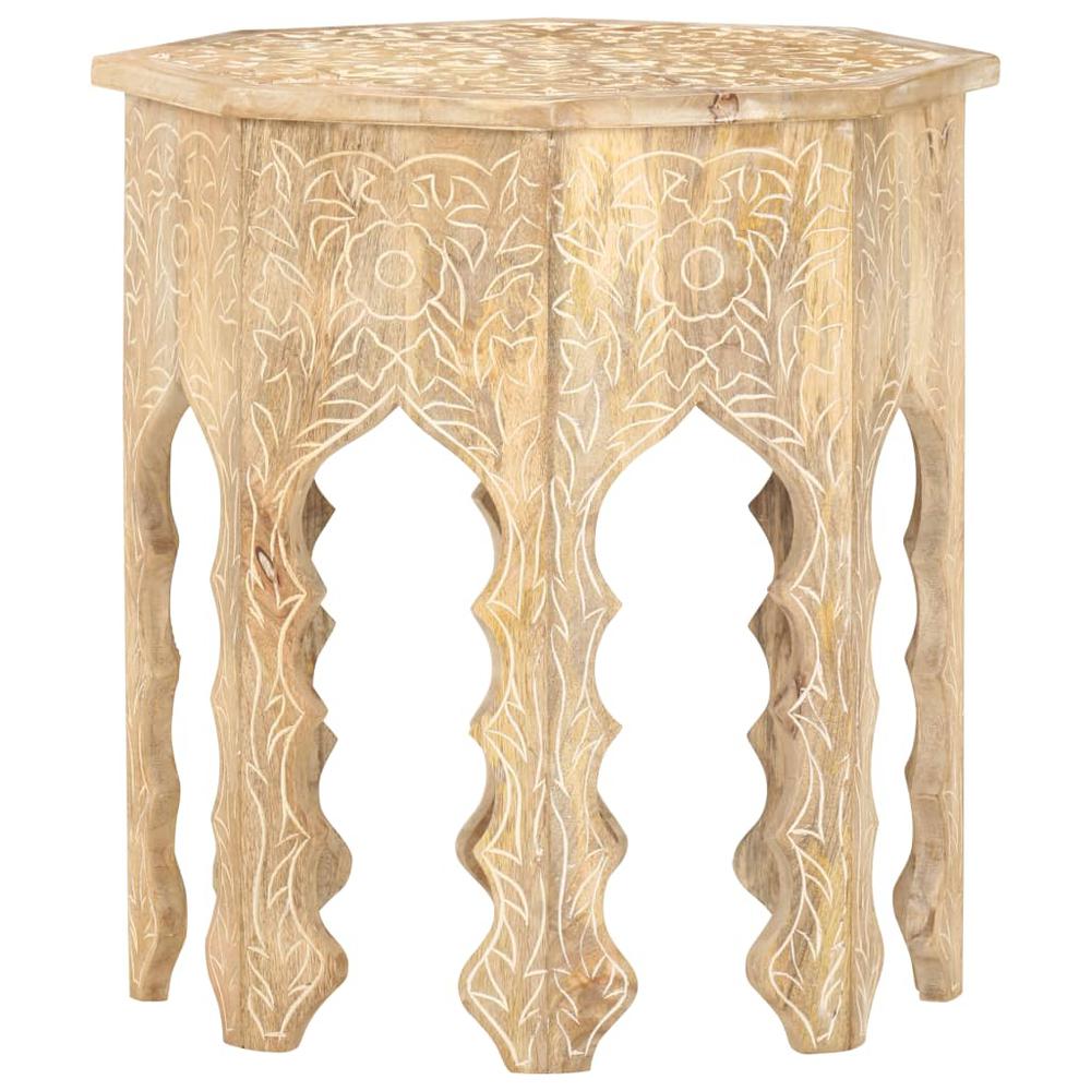 vidaXL Side Table ?18.9" Solid Mango Wood 0372. Picture 4