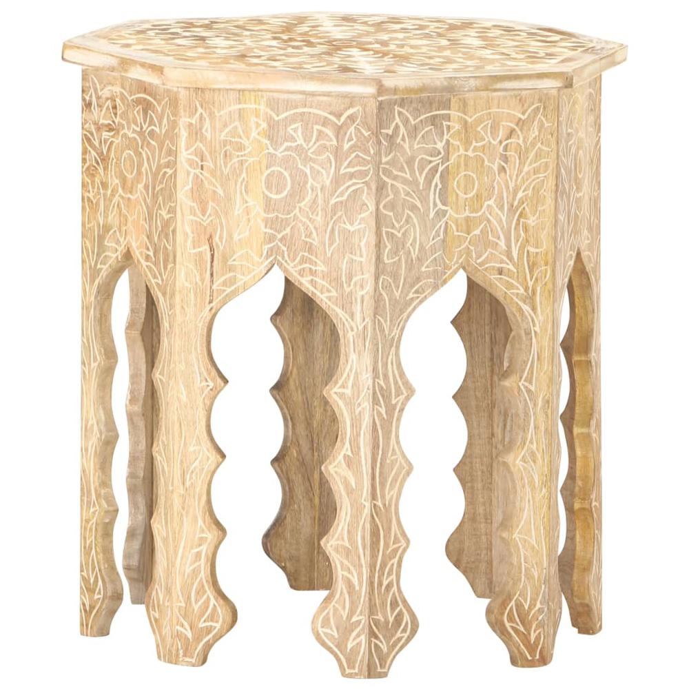 vidaXL Side Table ?18.9" Solid Mango Wood 0372. Picture 10