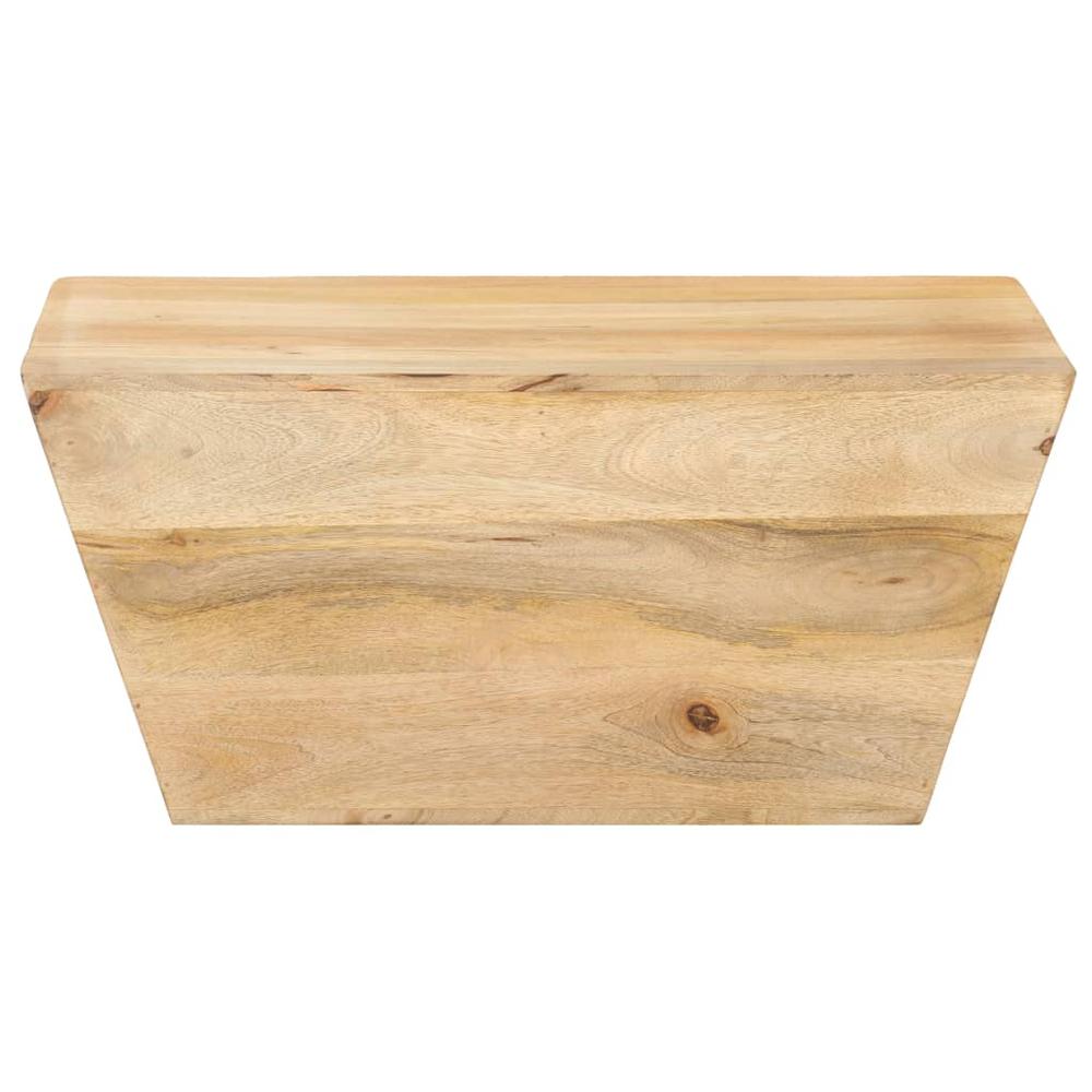 vidaXL Coffee Table V-shape 26"x26"x11.8" Solid Mango Wood 0387. Picture 3