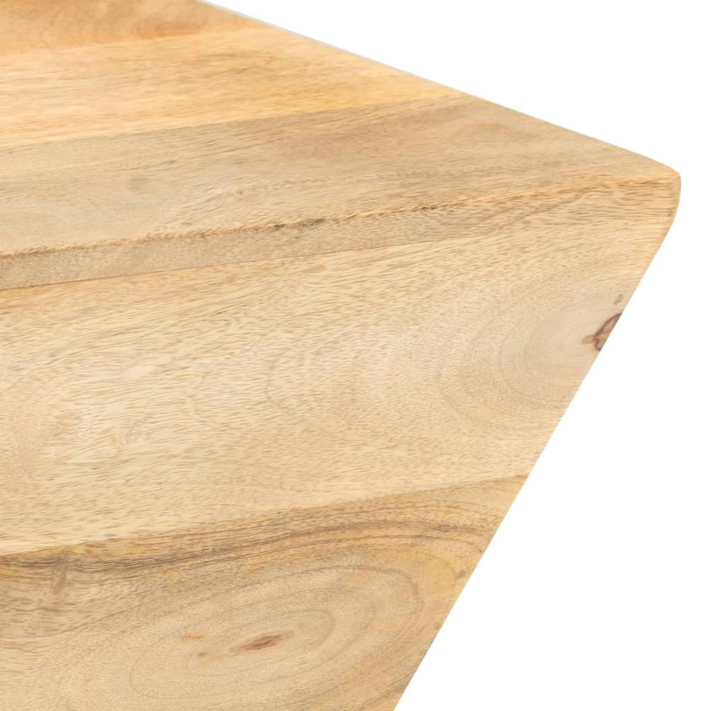 vidaXL Coffee Table V-shape 26"x26"x11.8" Solid Mango Wood 0387. Picture 4