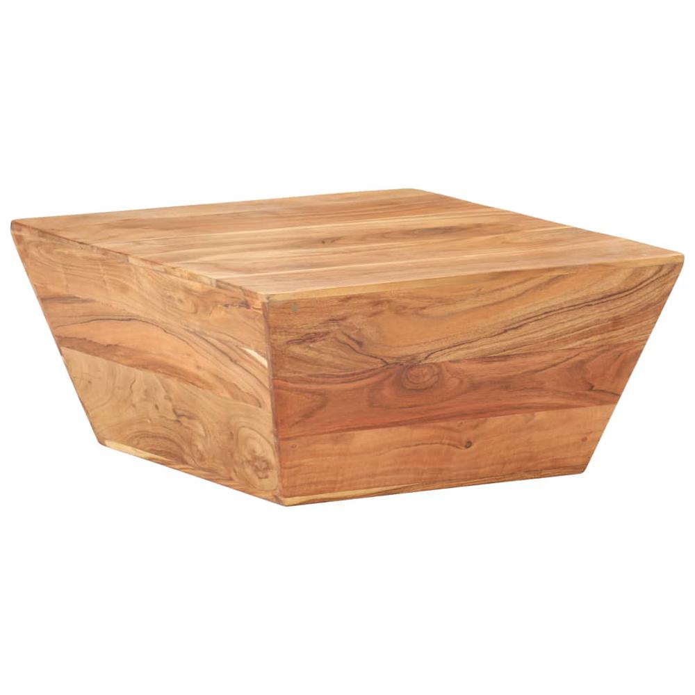 vidaXL Coffee Table V-shape 26"x26"x11.8" Solid Acacia Wood 0388. Picture 9