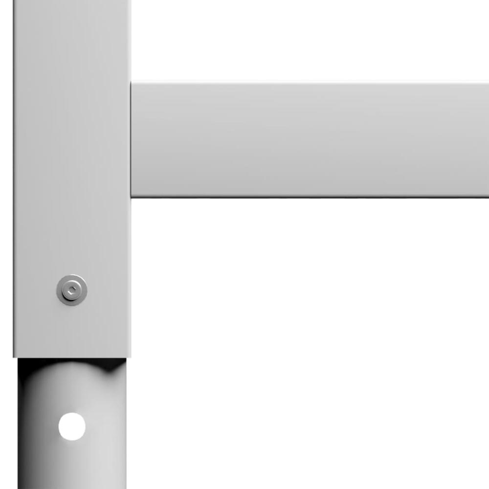 vidaXL Adjustable Work Bench Frames 2 pcs Metal 21.7"x(27.2"-37.6") Gray, 147932. Picture 7
