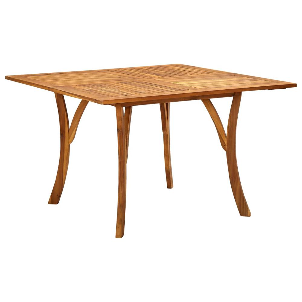 vidaXL Garden Table 47.2"x47.2"x29.5" Solid Acacia Wood 0622. Picture 1