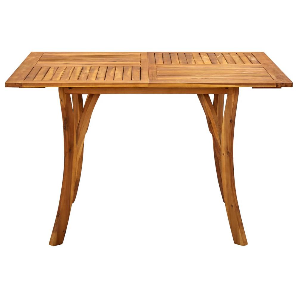 vidaXL Garden Table 47.2"x47.2"x29.5" Solid Acacia Wood 0622. Picture 2