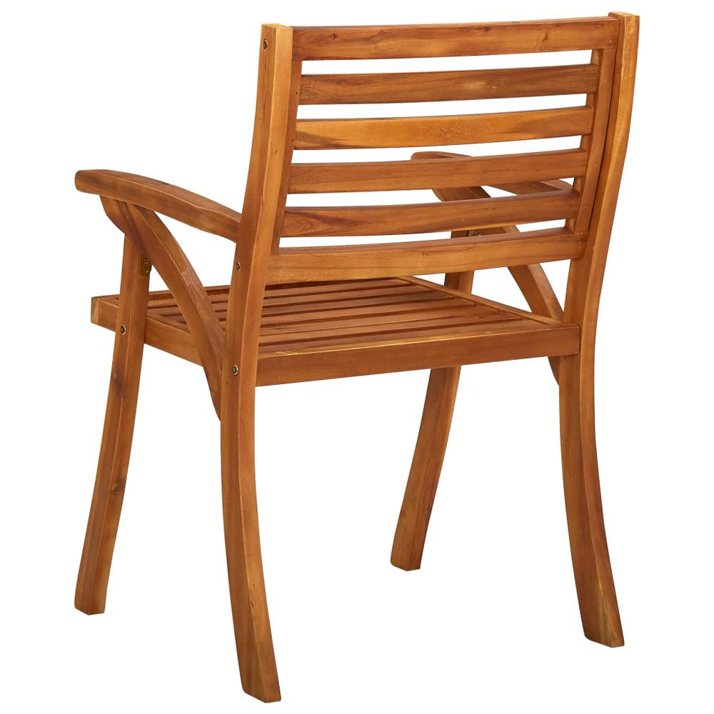 vidaXL Garden Chairs 3 pcs Solid Acacia Wood 0630. Picture 5