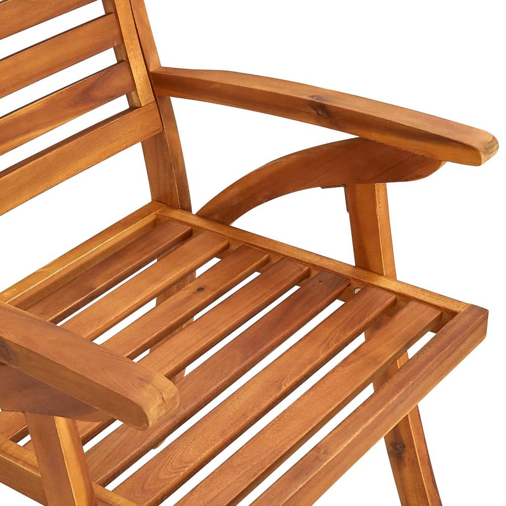 vidaXL Garden Chairs 3 pcs Solid Acacia Wood 0630. Picture 6