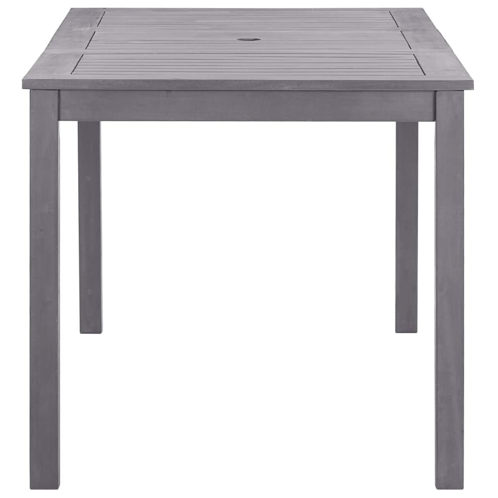 vidaXL Garden Table Gray Wash 55.1"x31.5"x29.1" Solid Acacia Wood 1849. Picture 3