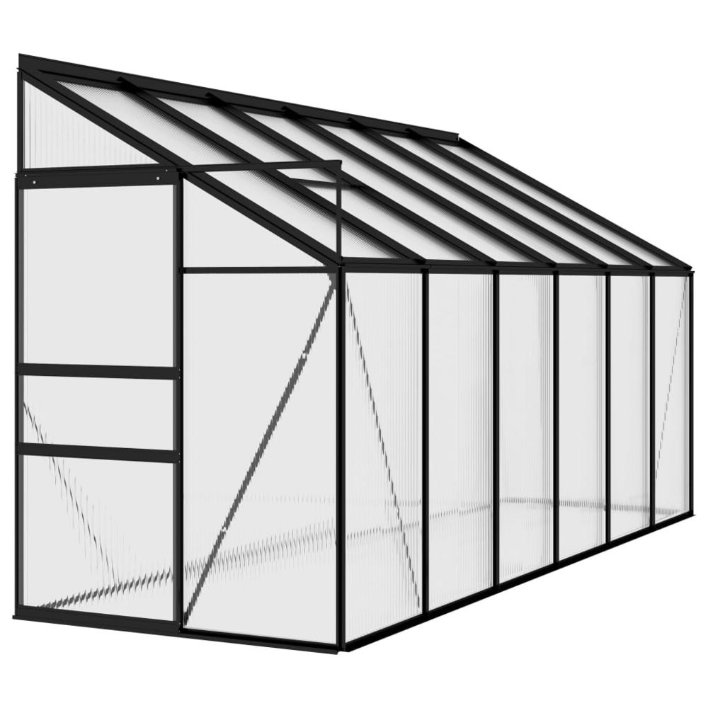 Greenhouse Anthracite Aluminum 262.7 ftÂ³. Picture 1