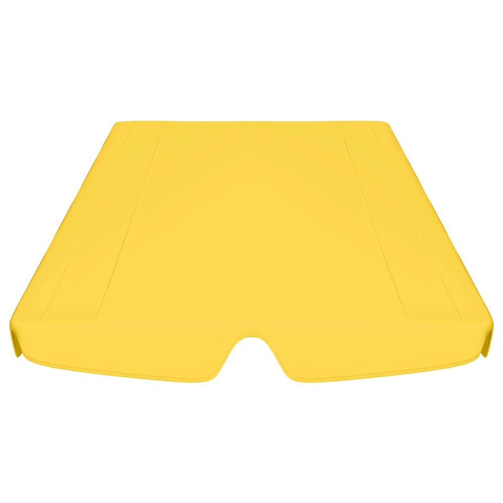vidaXL Replacement Canopy for Garden Swing Yellow 89"x73.2" 270 g/mÂ², 312091. Picture 4