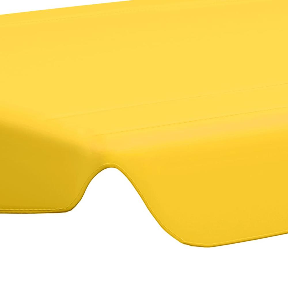vidaXL Replacement Canopy for Garden Swing Yellow 89"x73.2" 270 g/mÂ², 312091. Picture 5