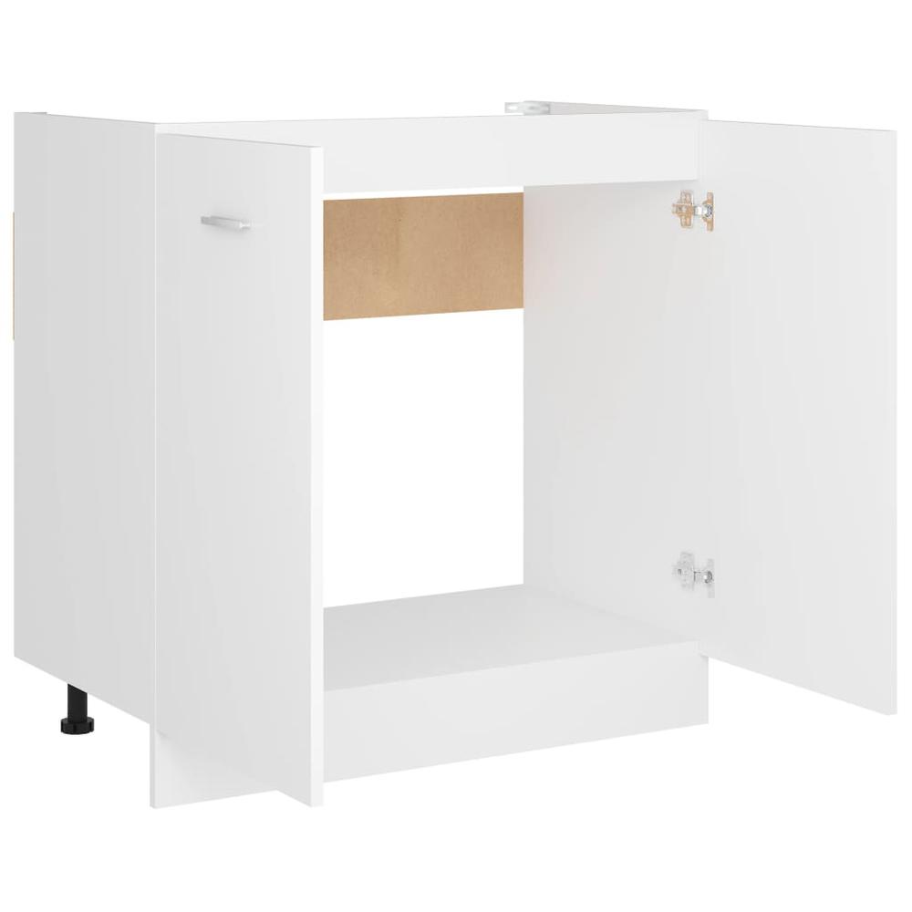 Sink Bottom Cabinet White 31.5"x18.1"x32.1" Engineered Wood. Picture 4