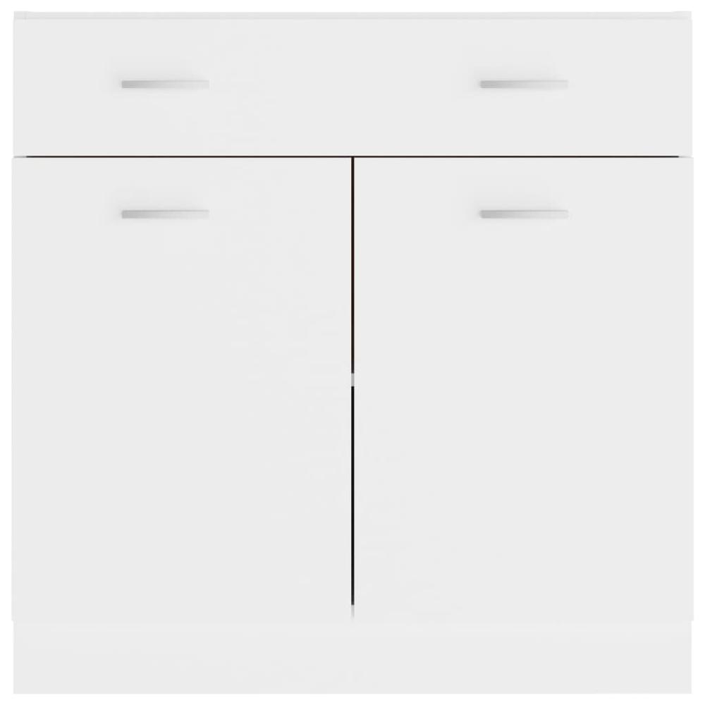 Drawer Bottom Cabinet White 31.5"x18.1"x32.1" Engineered Wood. Picture 5
