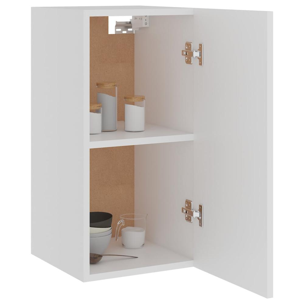 Hanging Cabinet White 11.6"x12.2"x23.6" Engineered Wood. Picture 3