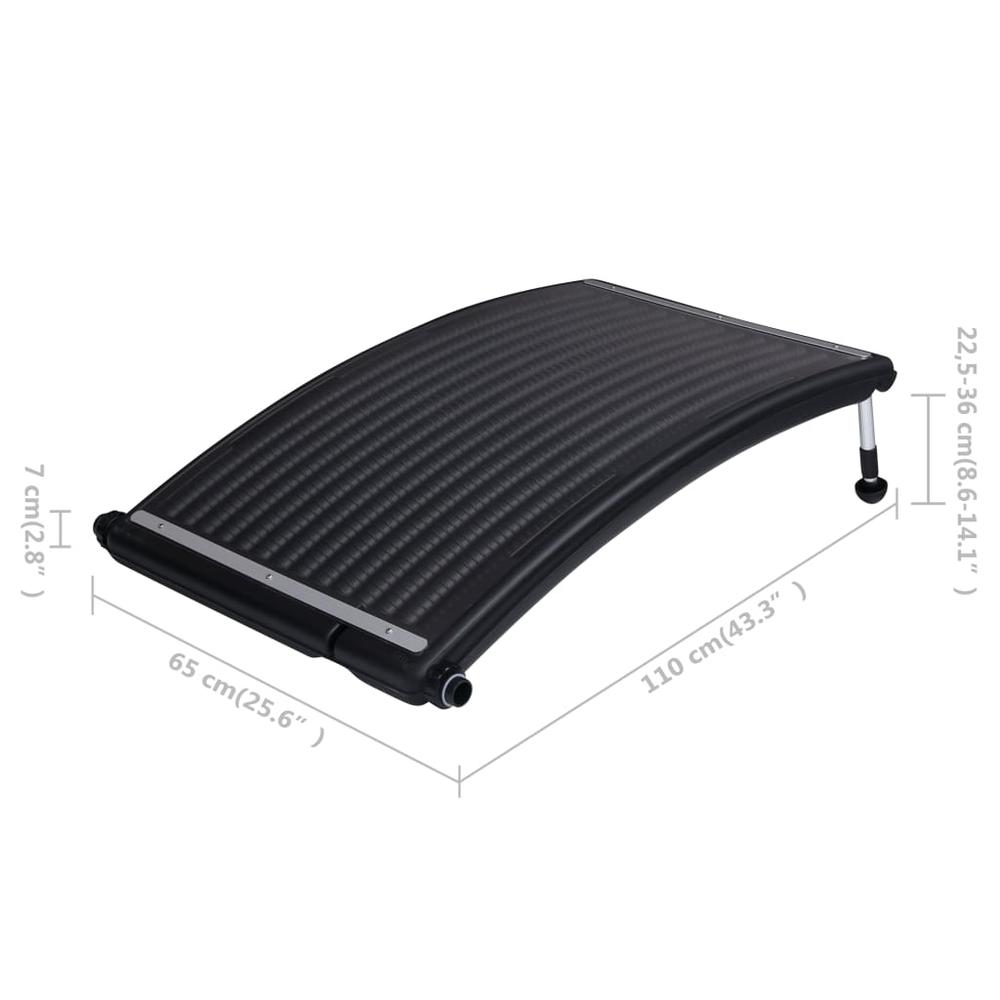 vidaXL Curved Pool Solar Heating Panel 43.3"x25.6" 2575. Picture 11
