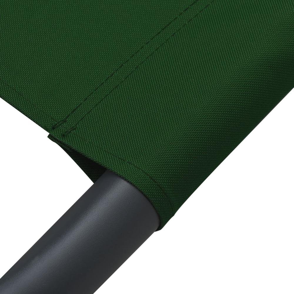 vidaXL Outdoor Lounge Bed Fabric Green 3530. Picture 6