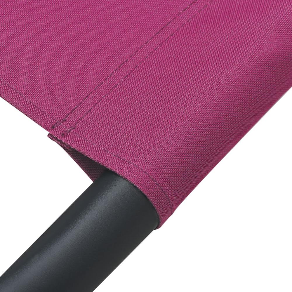 vidaXL Outdoor Lounge Bed Fabric Pink 3532. Picture 6