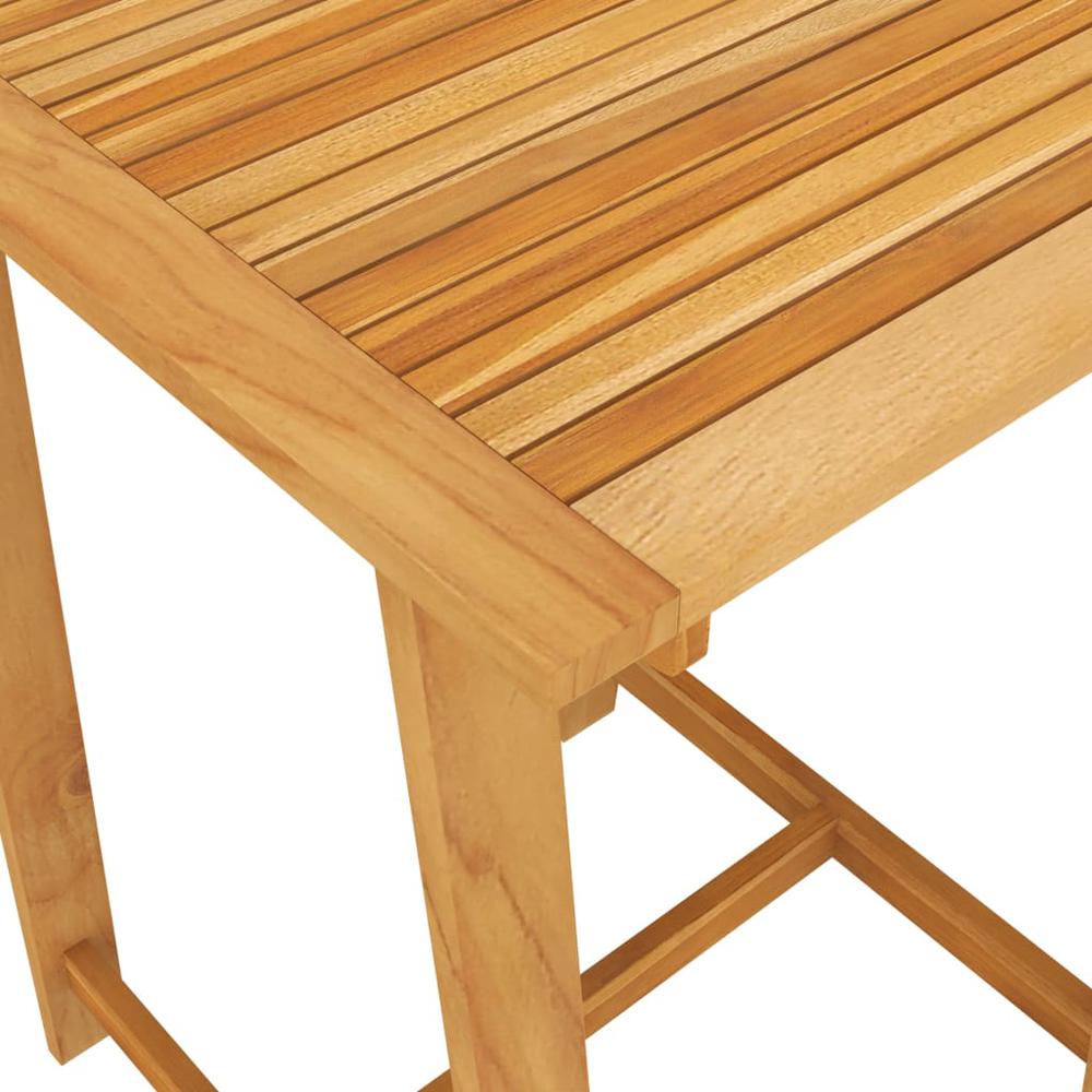 vidaXL Patio Bar Table 27.6"x27.6"x40.9" Solid Acacia Wood. Picture 5