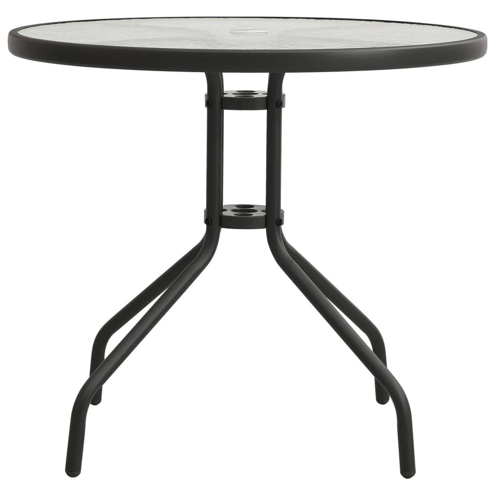 Bistro Table Anthracite Ã˜31.5"x28" Steel. Picture 1
