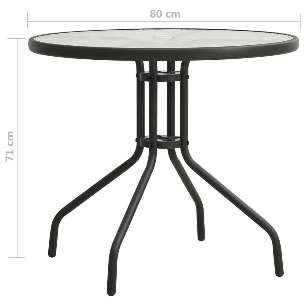 Bistro Table Anthracite Ã˜31.5"x28" Steel. Picture 5