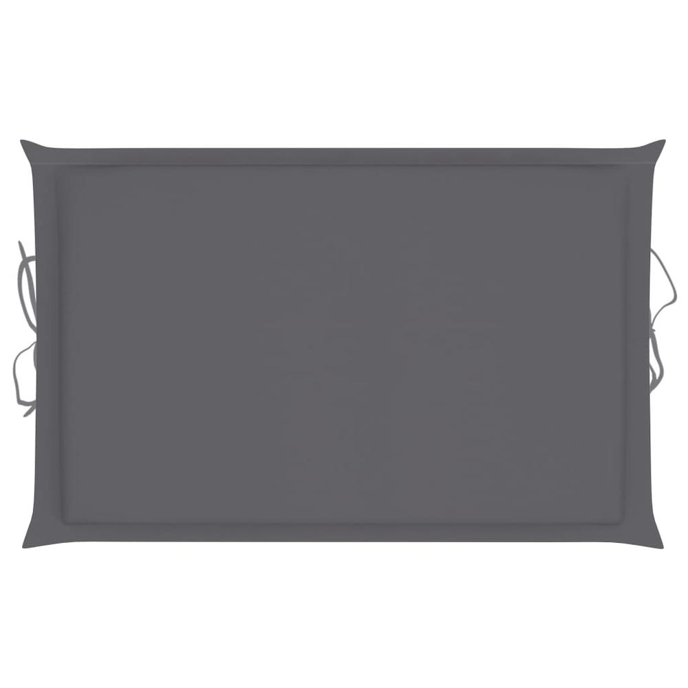 vidaXL Sun Lounger Cushion Anthracite 73.2"x22.8"x1.2". Picture 6
