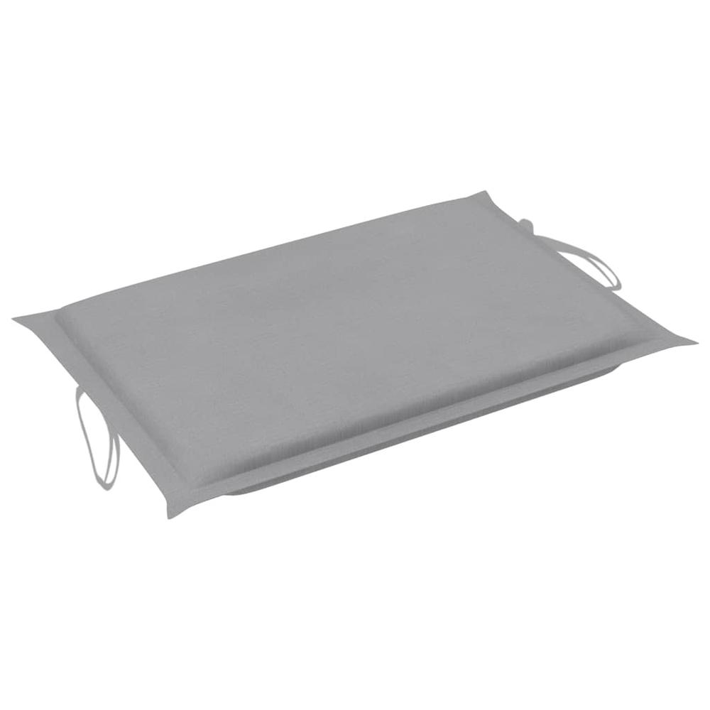 vidaXL Sun Lounger Cushion Gray 73.2"x22.8"x1.2". Picture 7