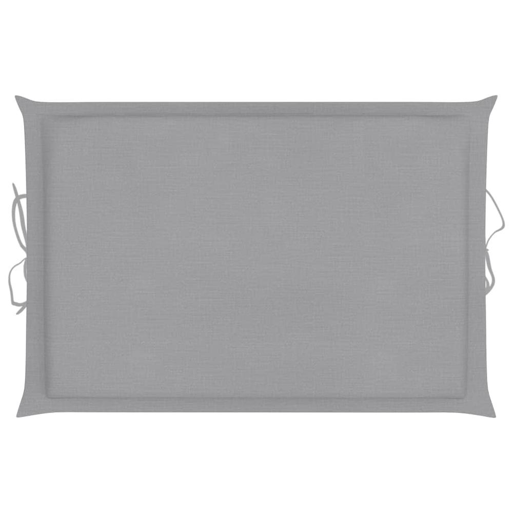 vidaXL Sun Lounger Cushion Gray 73.2"x22.8"x1.2". Picture 8