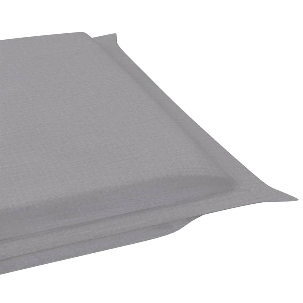 vidaXL Sun Lounger Cushion Gray 73.2"x22.8"x1.2". Picture 9