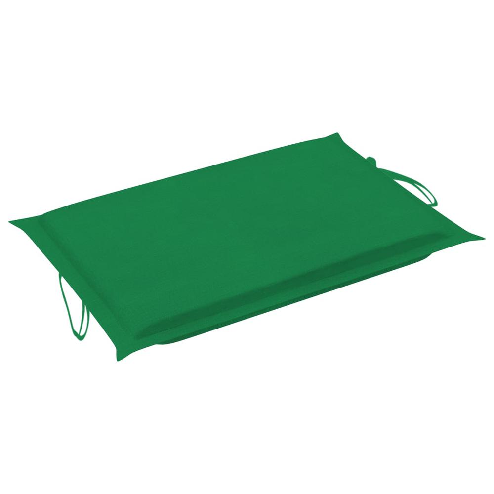 vidaXL Sun Lounger Cushion Green 73.2"x22.8"x1.2". Picture 6