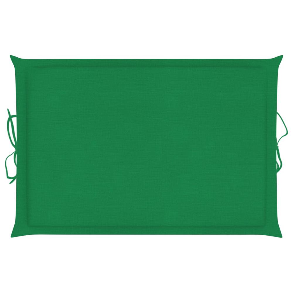 vidaXL Sun Lounger Cushion Green 73.2"x22.8"x1.2". Picture 7