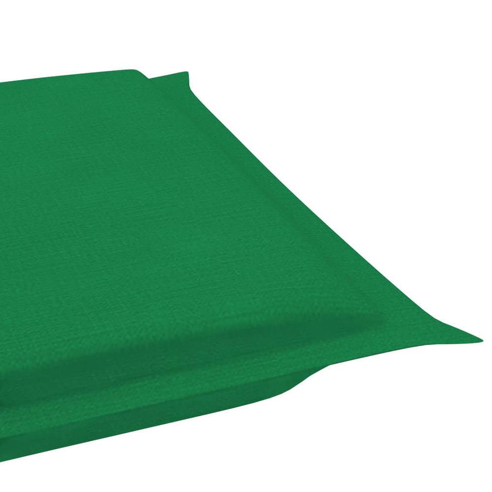 vidaXL Sun Lounger Cushion Green 73.2"x22.8"x1.2". Picture 10