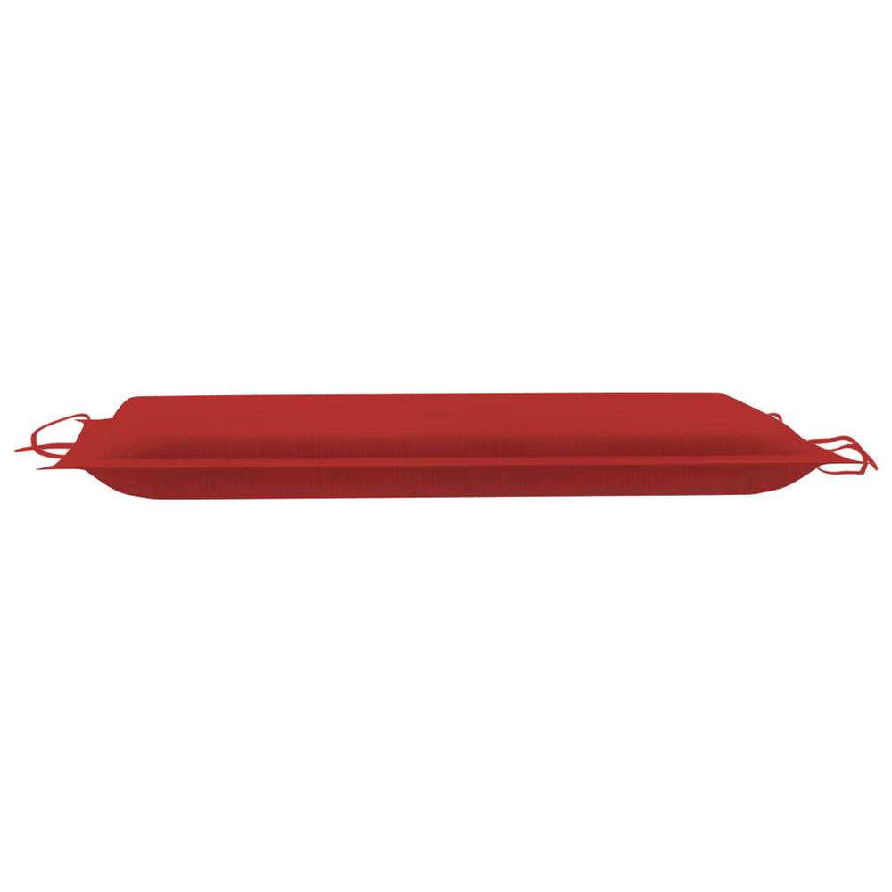 vidaXL Sun Lounger Cushion Red 73.2"x22.8"x1.2". Picture 10
