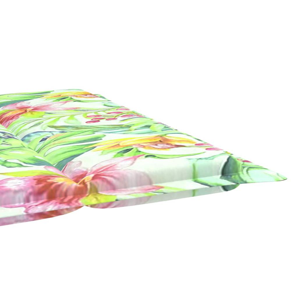 Sun Lounger Cushion Leaf Pattern 73.2"x22.8"x1.2" Oxford Fabric. Picture 9