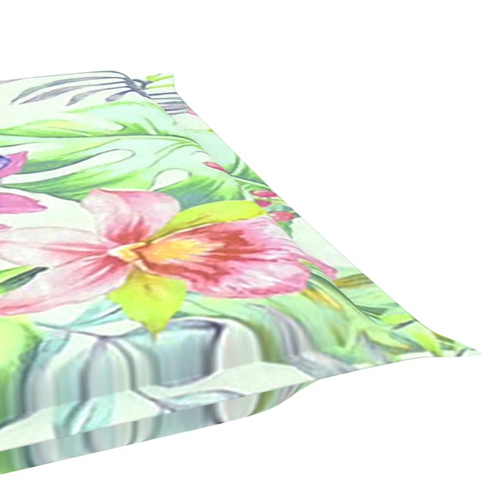 Sun Lounger Cushion Leaf Pattern 73.2"x22.8"x1.2" Oxford Fabric. Picture 10