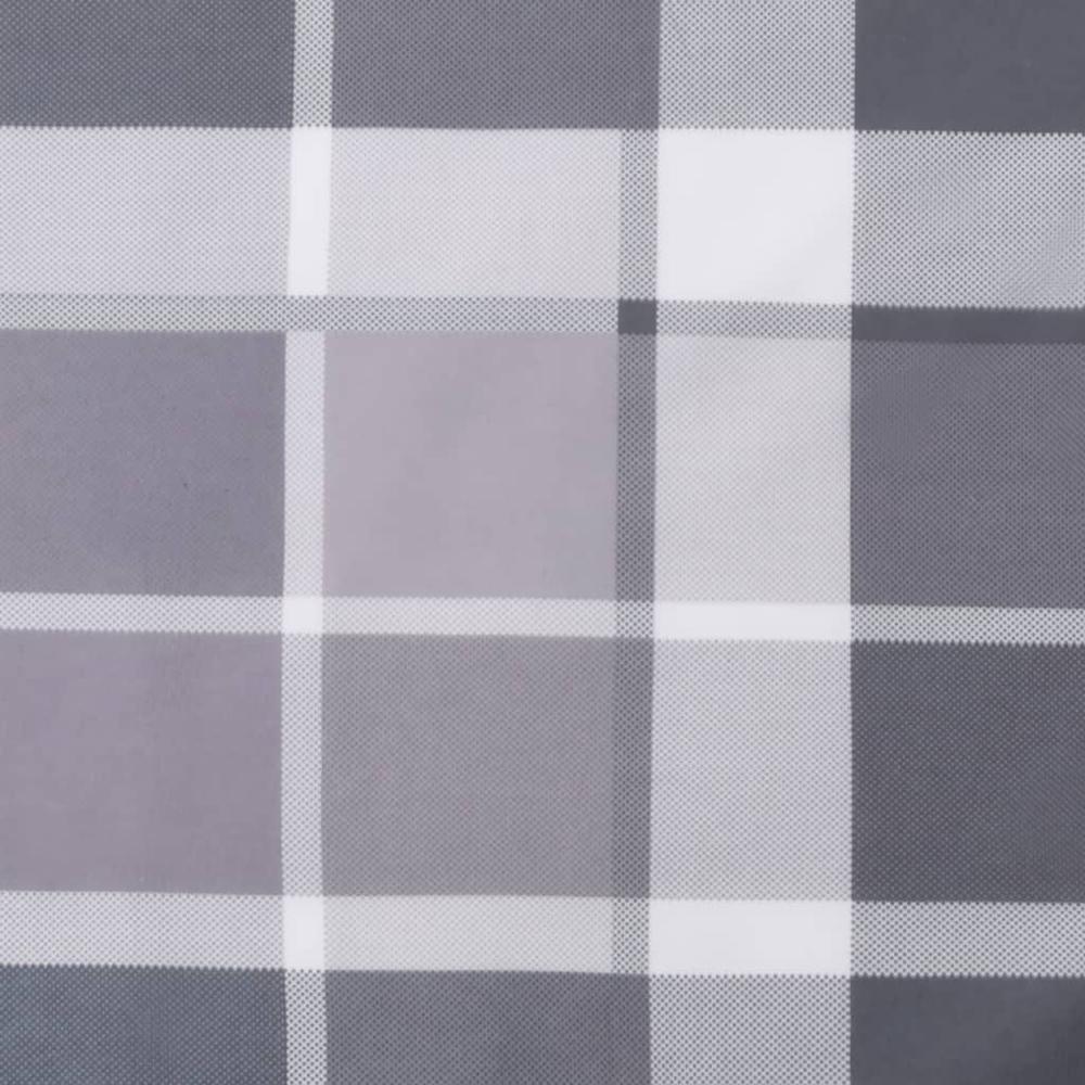 Sun Lounger Cushion Gray Check Pattern 73.2"x22.8"x1.2" Oxford Fabric. Picture 8