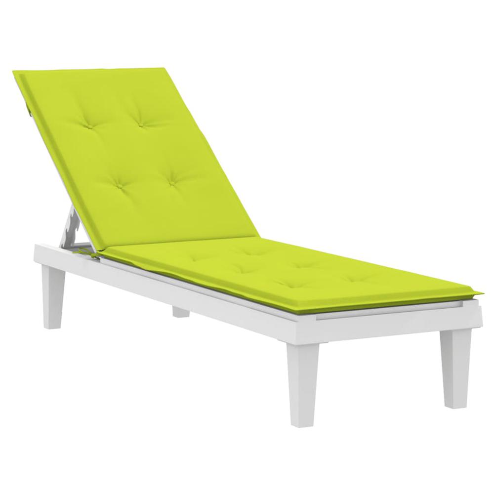Deck Chair Cushion Bright Green (29.5"+41.3")x19.7"x1.2". Picture 2