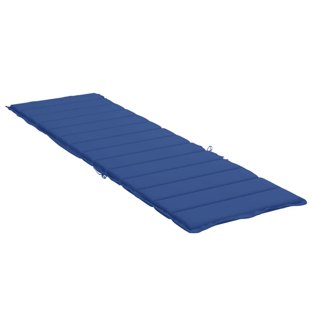 Sun Lounger Cushion Royal Blue 78.7"x19.7"x1.2" Fabric. Picture 3