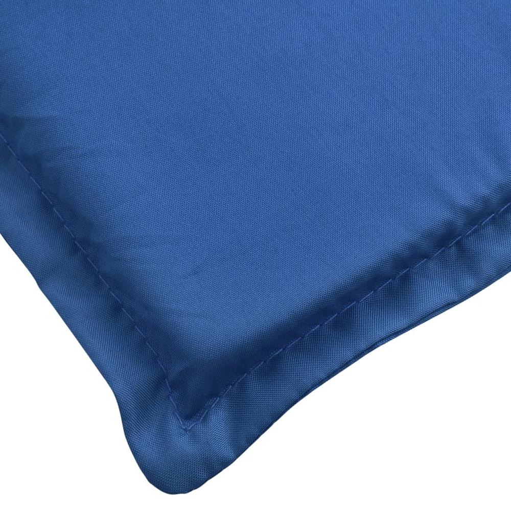 Sun Lounger Cushion Royal Blue 78.7"x19.7"x1.2" Fabric. Picture 5