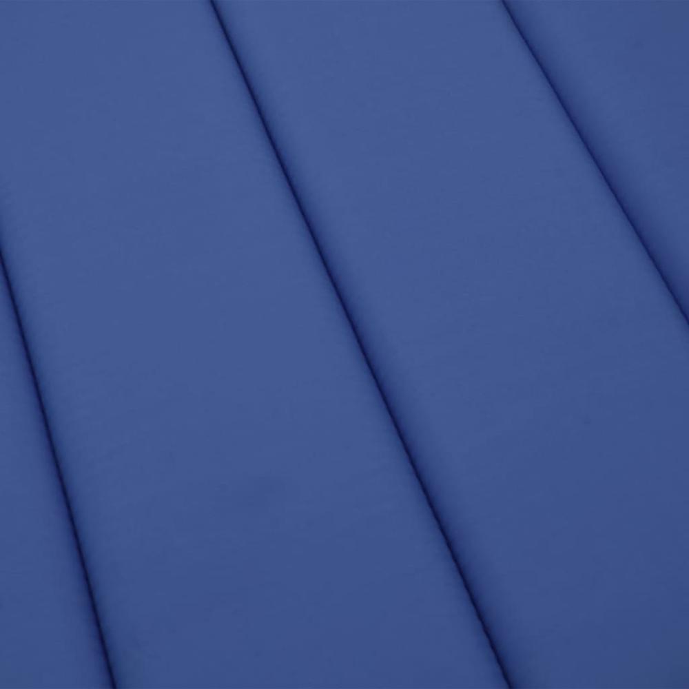 Sun Lounger Cushion Royal Blue 78.7"x19.7"x1.2" Fabric. Picture 6