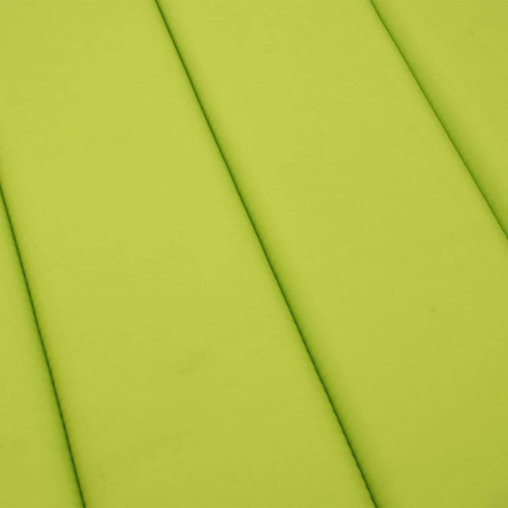 Sun Lounger Cushion Bright Green 78.7"x19.7"x1.2" Oxford Fabric. Picture 6