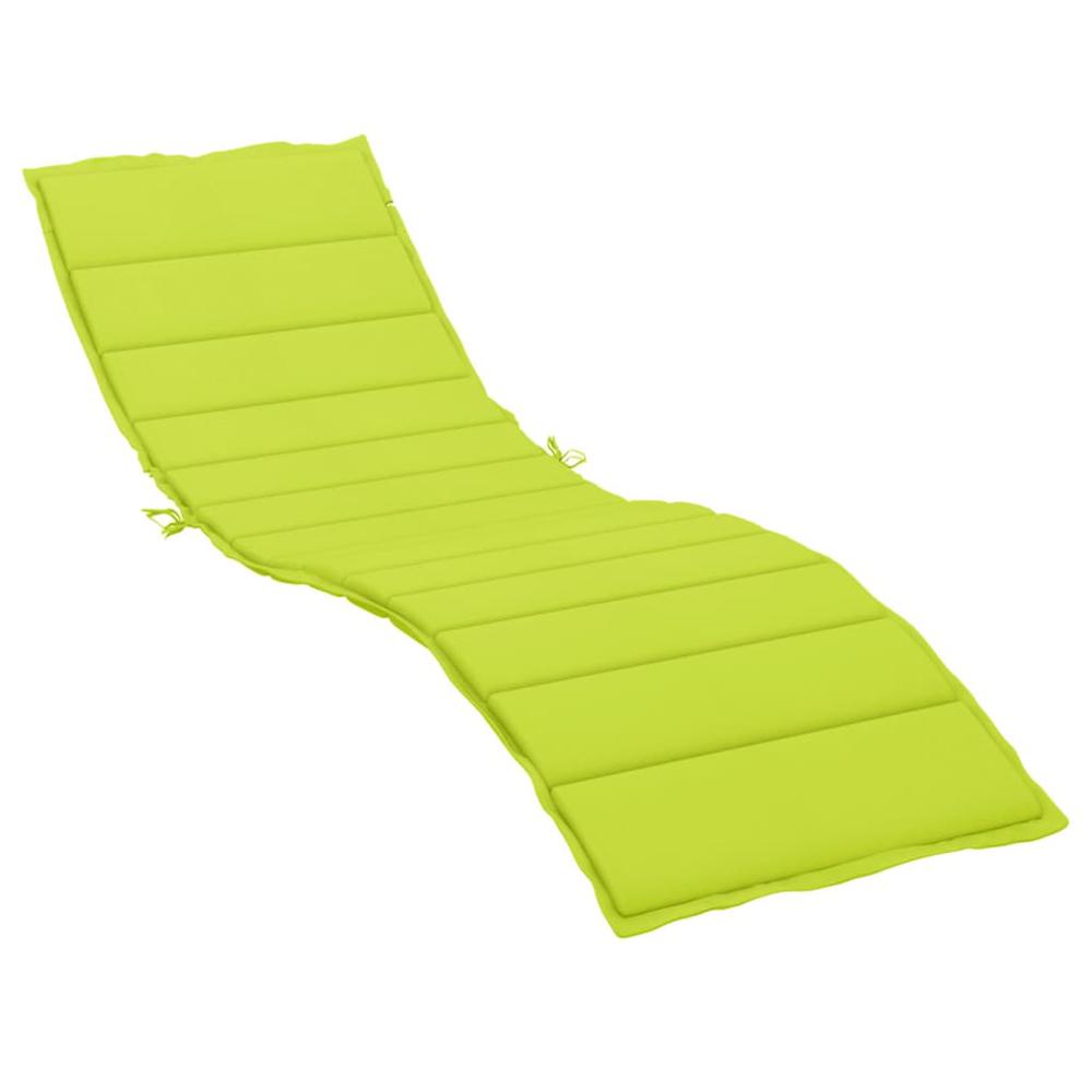 Sun Lounger Cushion Bright Green 78.7"x23.6"x1.2" Oxford Fabric. Picture 1