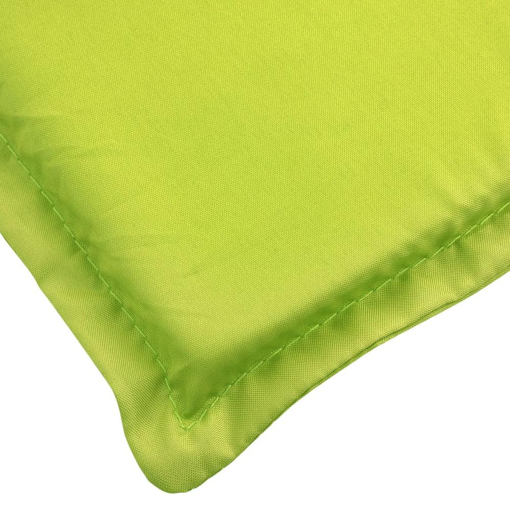 Sun Lounger Cushion Bright Green 78.7"x23.6"x1.2" Oxford Fabric. Picture 5