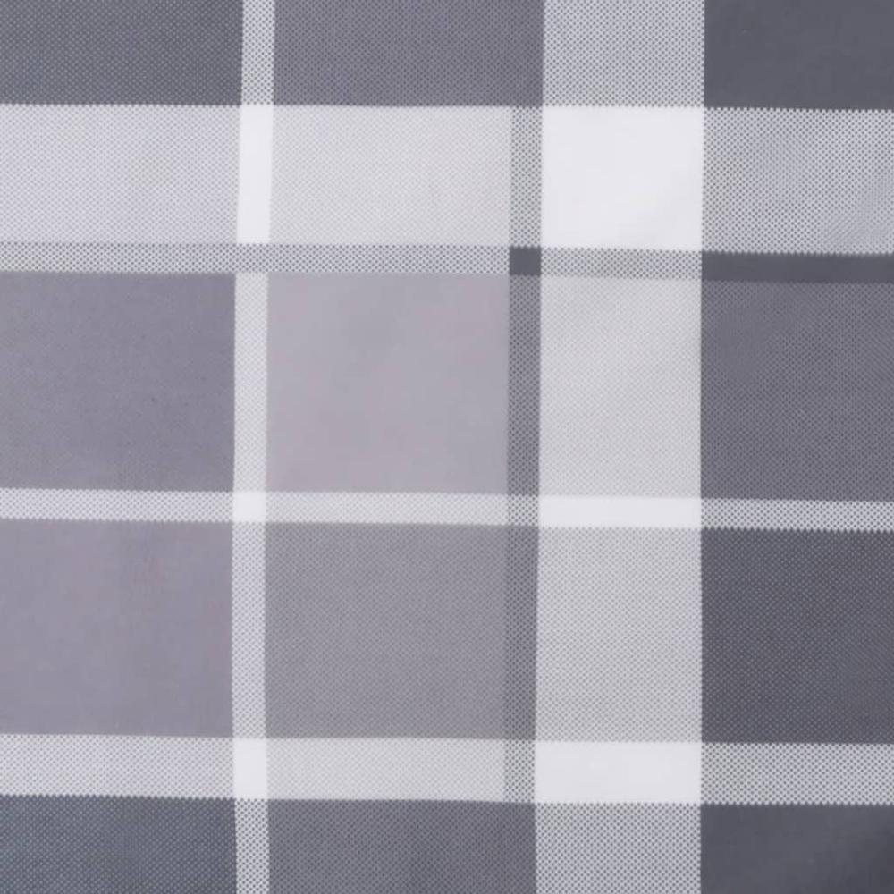 Sun Lounger Cushion Gray Check Pattern 78.7"x23.6"x1.2" Oxford Fabric. Picture 7