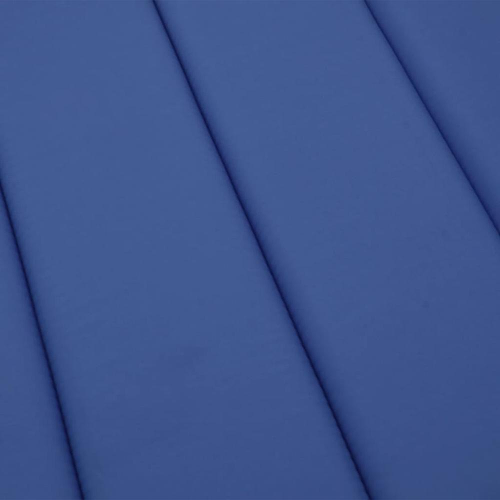 Sun Lounger Cushion Royal Blue 78.7"x27.6"x1.2" Fabric. Picture 6